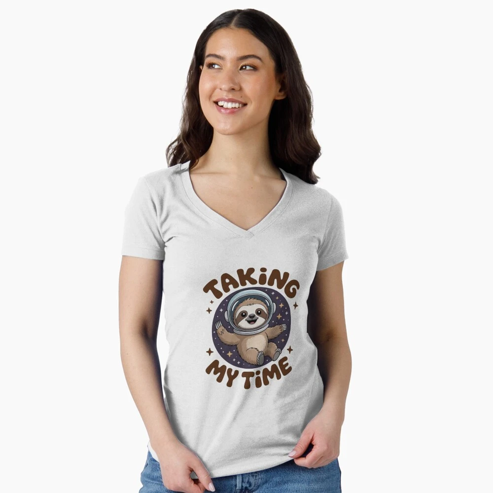 Cute Astro Sloth - Taking My Time Space Humor