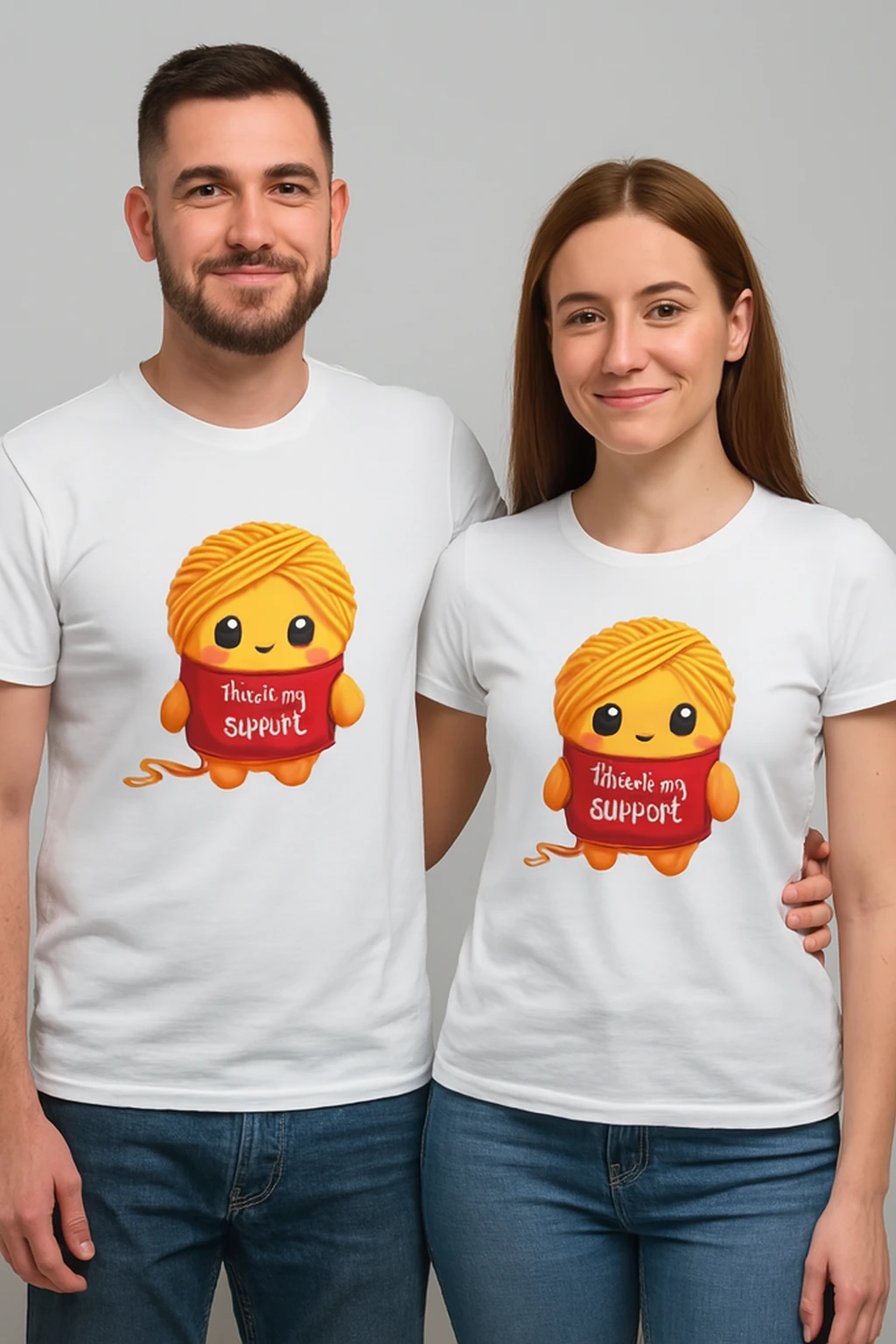 Cute Emotional Support Yarn Funny Knitter Gift T-Shirt